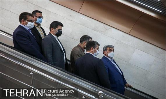 مراسم بهره برداری از ایستگاه های مترو اقدسیه و مرزداران