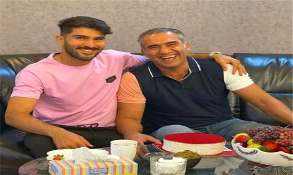 چهره ها/ جشن تولد 55سالگی احمدرضا عابدزاده در کنار امیر پسرش