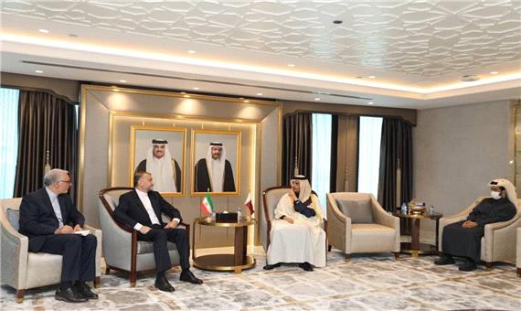 دور اول گفت‌وگوهای امیرعبداللهیان با وزیر خارجه قطر آغاز شد