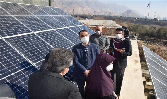 افتتاح دومین نیروگاه خورشیدی 30 کیلوواتی در منطقه 20