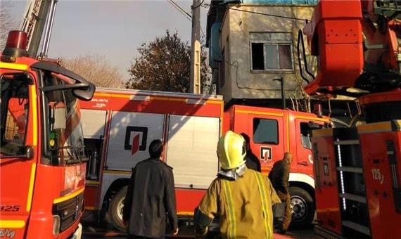 یک کشته و دو مصدوم در حریق مسافرخانه نزدیک راه آهن تهران