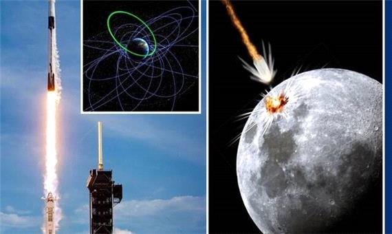 احتمال برخورد موشک "اسپیس‌ایکس" به ماه!