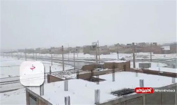 بارش کم‌سابقه برف در زاهدان