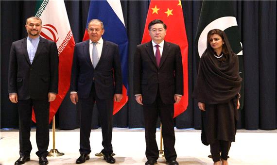 نشست چهارجانبه وزرای خارجه ⁧ایران⁩، پاکستان، روسیه و چین درباره ⁧افغانستان آغاز شد