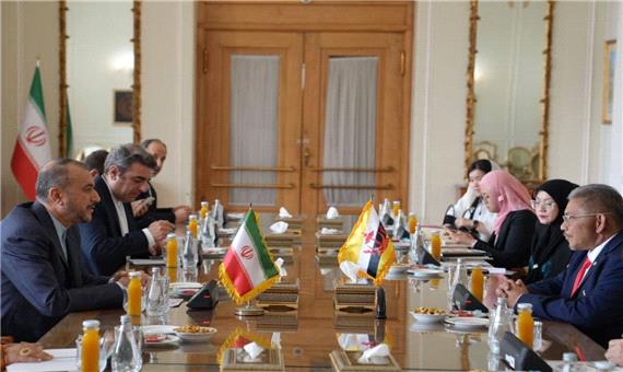 دیدار وزرای امور خارجه ایران و برونئی در حال برگزاری است