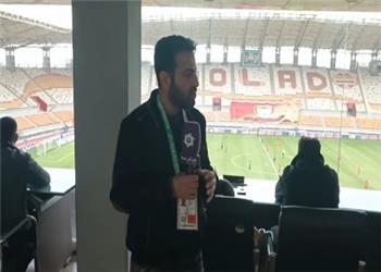 حضور پر تعداد هواداران در جایگاه خبرنگاران ورزشگاه فولاد!