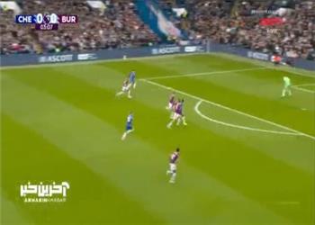 گل اول چلسی به برنلی توسط ژائو پدرو