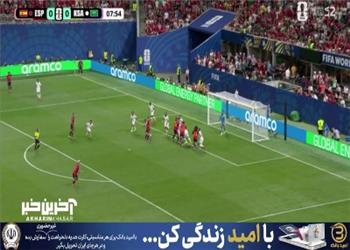 شوت اولمو با اختلاف زیاد از بالای دروازه به بیرون رفت