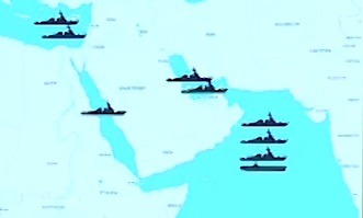 شناورهای آمریکایی در منطقه کجا قرار دارند؟