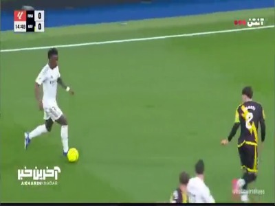 گل اول رئال مادرید به رایو وایکانو توسط وینیسیوس جونیور