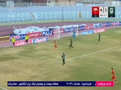 گل اول فولاد به خیبر توسط رامین رضاییان