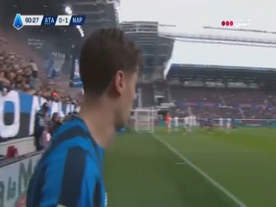 گل اول آتالانتا به ناپولی (پاشالیچ)