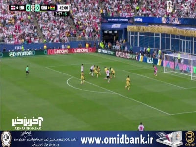 موقعیتی که هری کین در میان تعدد مدافعین غنا از دست داد