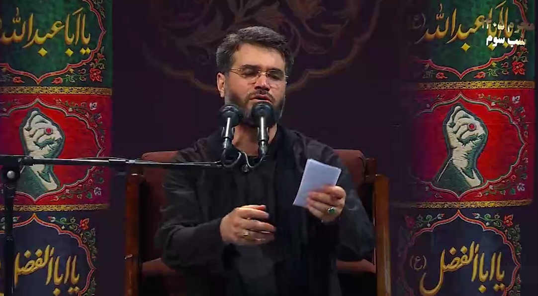 روضه‌خوانی سوزناک میثم مطیعی در جوار محل شهادت رهبر شهید انقلاب
