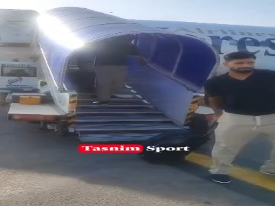ورود ملی پوشان فوتبال ایران به فرودگاه
