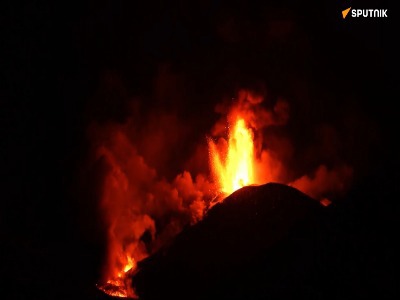 فوران آتشفشان در ایتالیا