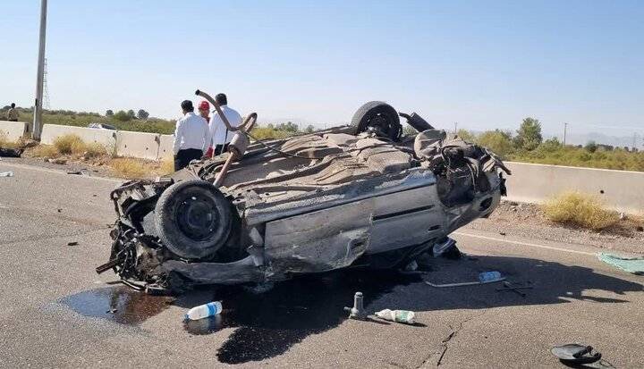 واژگونی خودروی حامل اتباع غیرمجاز با ١٠ مصدوم و ٢ فوتی