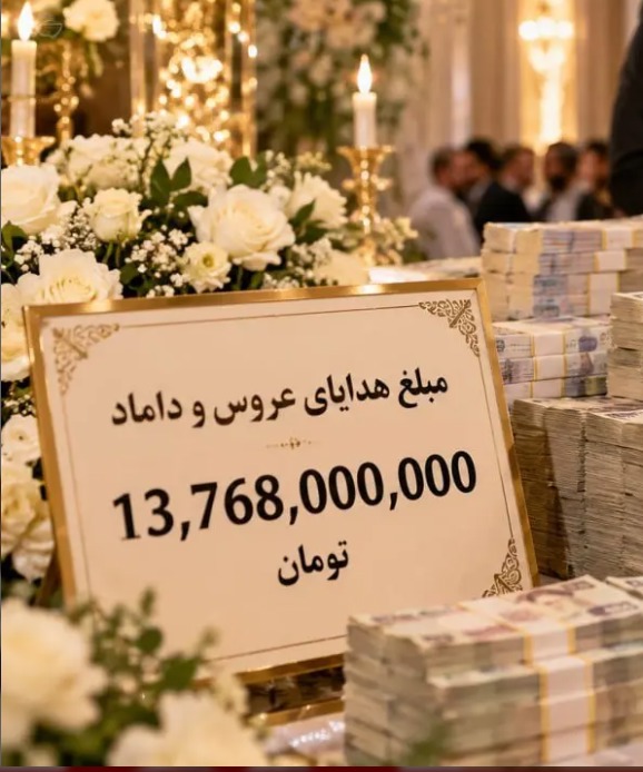 ۱۳ میلیارد تومان کادو برای عروس و داماد!